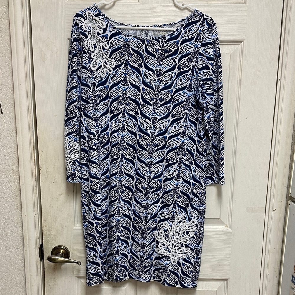 Lilly Pulitzer Blue and White Dress